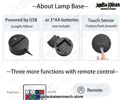 Satoru Gojo Vs Yuji Itadori Jujutsu Kaisen Led Lamp Jujutsu Kaisen Store