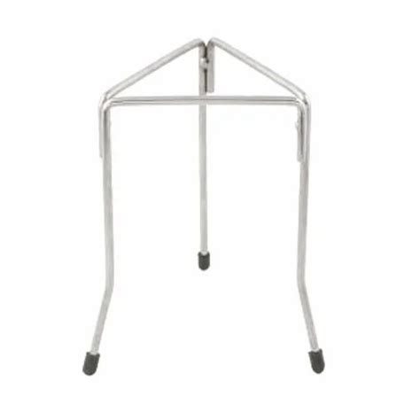 White Tripod Stand Triangular Stainless Steel For Laboratory 6 Ft At