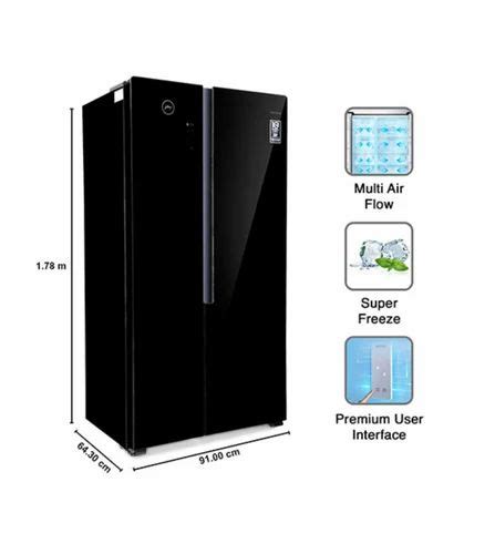 Godrej Double Door Black Refrigerator at ₹ 95000 | Godrej Fridge in