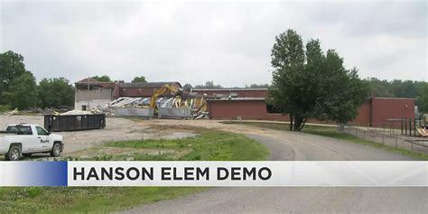 Demo Underway On Hanson Elementary