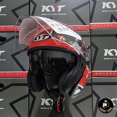 Psb Approved Kyt Nf J Super Kip Open Face Double Visor Motorcycle