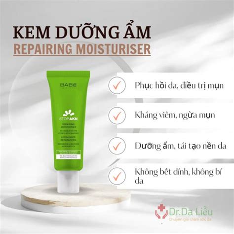 Babe Stop AKN Repairing Moisturiser 50ml Dr Da liễu của bạn
