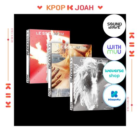 SET POB Standard Ver LE SSERAFIM HOT Th Mini Album Th Mar Shopee Philippines
