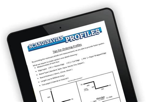 PLASTERBOARD PROFILES Scandinavian Profiles Machining Fabricating