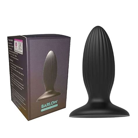 Plug Anal Em Silicone Barlow Preto Sex Shop Loja Do Prazer