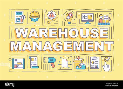 Warehouse Management Word Concepts Banner Stock Vector Image And Art Alamy