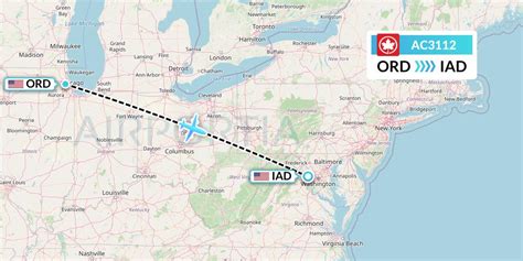 AC3112 Flight Status Air Canada Chicago To Washington ACA3112