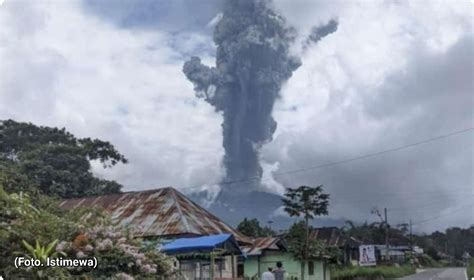 bongkar post gunung merapi sumbar meletus terdengar ledakan hingga