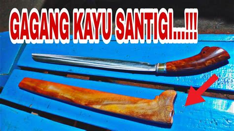 Cara Cepat Membuat Gagang Dan Sarung Golok Super Panjang Dari Kayu