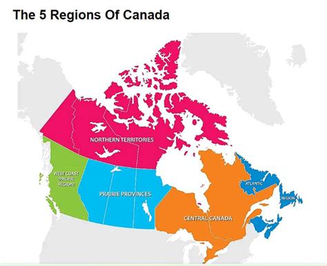 Canada Map With Cities And Provinces