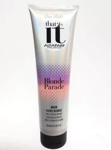 Tratamiento Blonde Parade Mask Para Cabellos Rubios Alfaparf