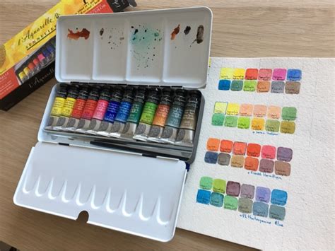 Французская акварель в тубах Sennelier 12 * 10 мл | отзывы