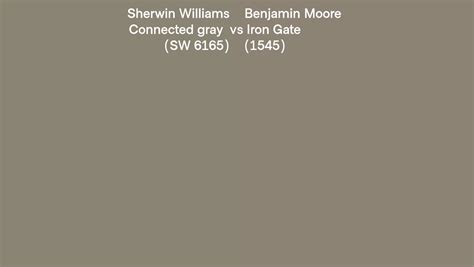 Sherwin Williams Connected Gray SW 6165 Vs Benjamin Moore Iron Gate