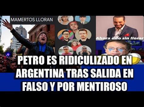 RIDICULIZAN A PETRO EN PRENSA ARGENTINA Y LA GRAVE SITUACION DE