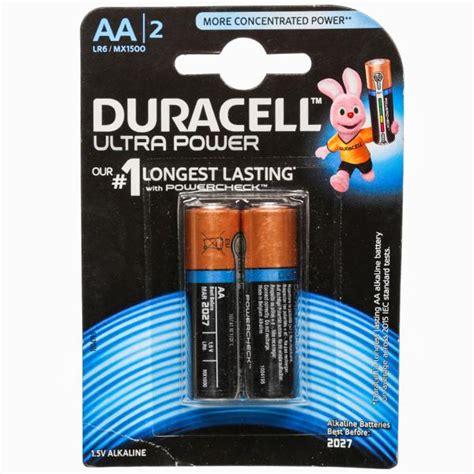 Buy Duracell Alkaline MX1500 LR6 AA2 Ultra Power Battery 1.5 V Pack Of ...