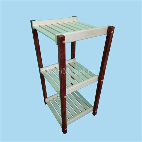 Этажерка в ванную напольная деревянная - 84 фото