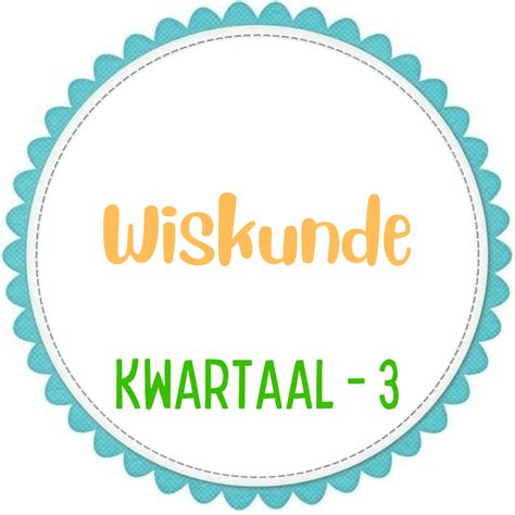 Graad 2 Wiskunde Werkkaarte Kw3