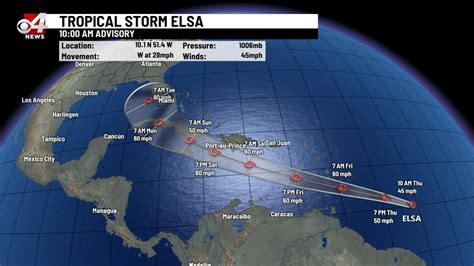 Tropical Storm Elsa Forms In The Atlantic Kveo Tv