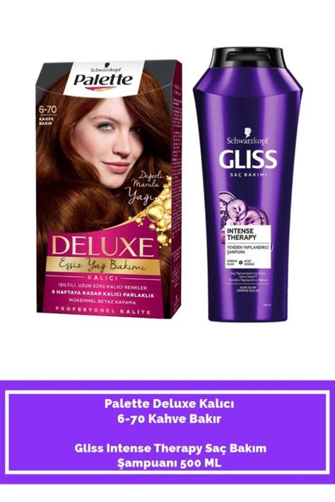 Palette Deluxe 6 70 Kahve Bakır Gliss Intense Therapy Saç Bakım