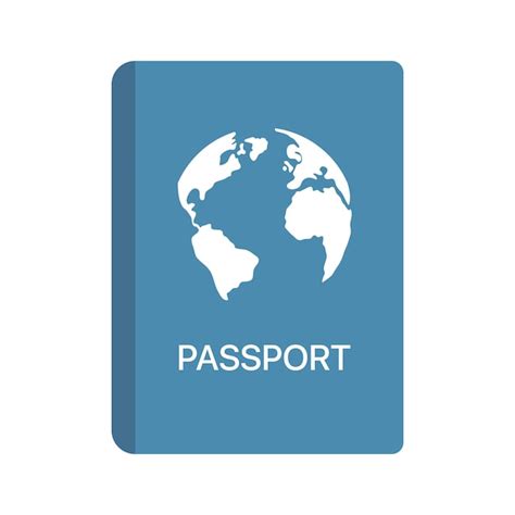 Free Vector Passport With Earth Flat Style