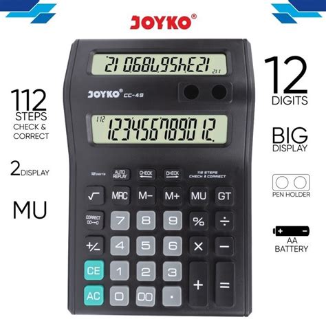 Jual Cuci Gudang Kalkulator Joyko Cc Calculator Display Layar