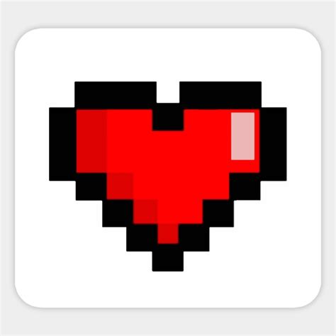 Game Life Retro Heart Gamer Sticker Teepublic