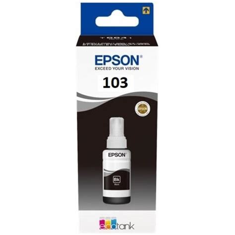 EPSON EcoTank 103 Czarny 65 ml C13T00S14A Tusz - niskie ceny i opinie w ...
