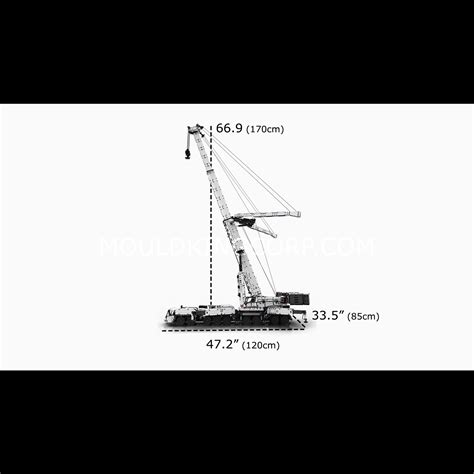 Mould King 17007 Liebherr Ltm 11200 Remote Controlled Crane Building