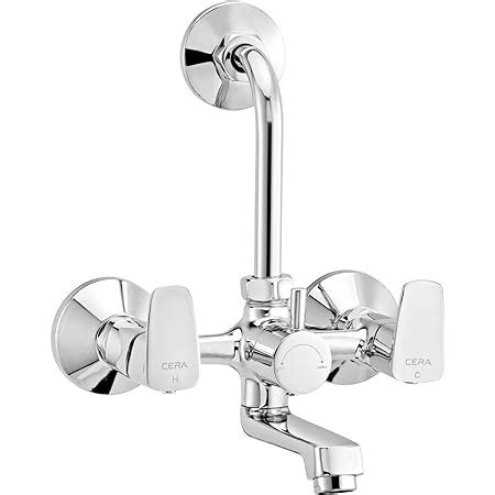 Cera Vine Wall Mixer With Bend Pipe For Overhead Shower With Chrome