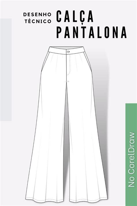 Como Fazer O Desenho T Cnico De Uma Cal A Pantalona No Corel Draw