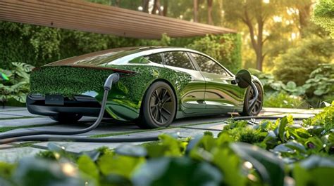 Premium Photo | Energizing sustainability the electric green and ...