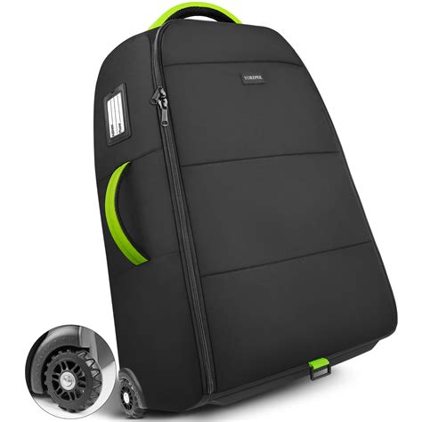 Padded Stroller Travel Bag with Wheels for Airplane Gate Check Stroller