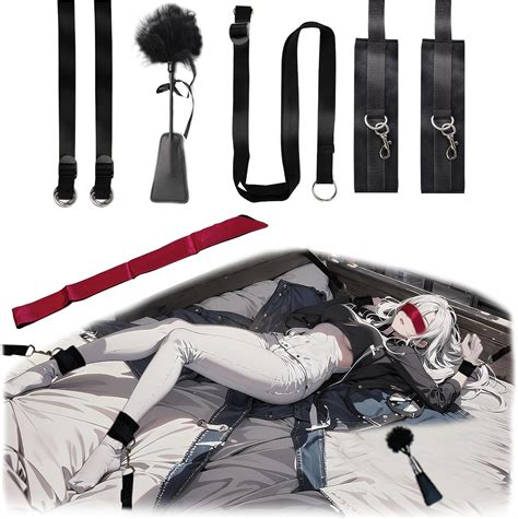 Amazon BDSM Sex Bondage Set Bed Restraints Premium Chair Bed Bondage Blindfold Tickler