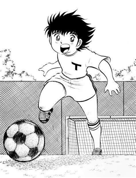 Capitão Tsubasa Para Colorir - O gesto do Capitão Tsubasa para colorir e imprimir | Captain tsubasa ...