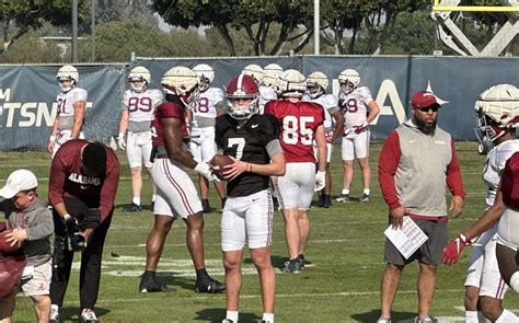 Watch Julian Sayin participate in Alabama practice before the Rose Bowl