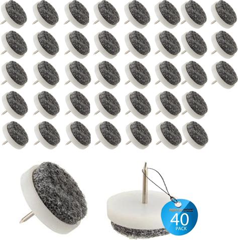 Performore Pcs Heavy Duty Round Nail On Felt Furniture Pads Mm