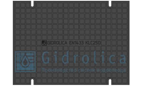 Глухая крышка для лотка водоотводного Gidrolica Standart DN300 КЛ-30.35 ...