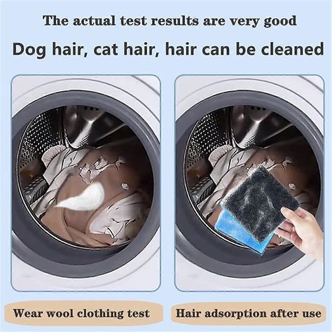 Pet Hair Remover For Laundry, Reusable Washing Machine Pet Hair Catcher ...