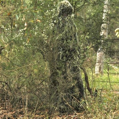 Ropa de caza de camuflaje GHILLIE traje táctico de camuflaje 4 tipos