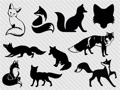 Fuchs Svg Bundle Fuchs Clipart Fuchs Silhouette Svg Fuchs Dxf