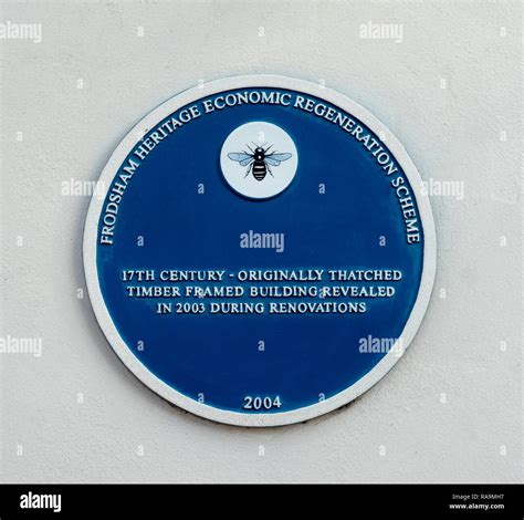 Heritage Blue Plaque Main Street Frodsham Cheshire England Uk