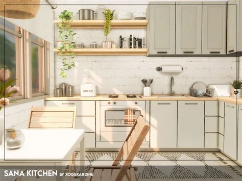 Xogerardine S Sana Kitchen Tsr Only Cc Sims Kitchen Sims