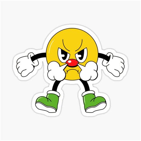 "Mad Emoji " Sticker for Sale by randmstickers | Redbubble