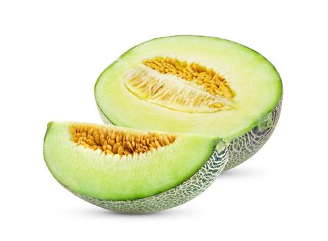 premium photo melon slice  white