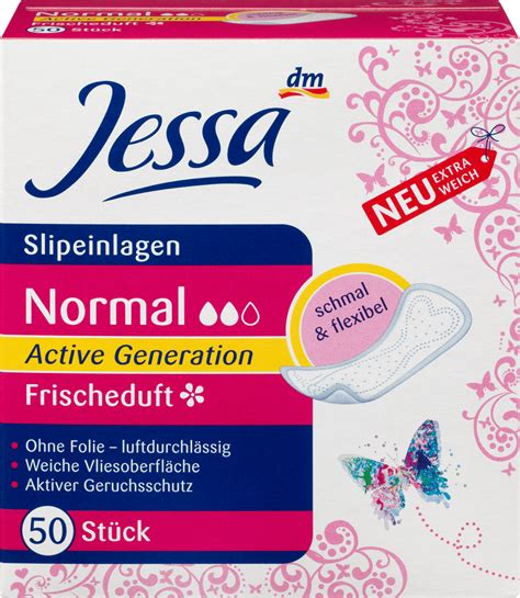 Jessa Slipeinlagen Normal Active Generation Frischeduft 50 St