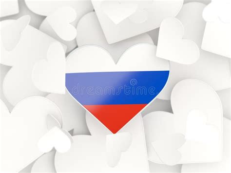 Russia 3D Heart Shaped Flag Stock Illustration Illustration Of Locket