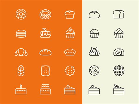 Bakery Vector Line Icons