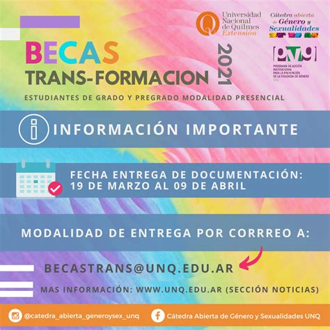 Becas Trans Formaci N Entrega De Documentaci N Unq