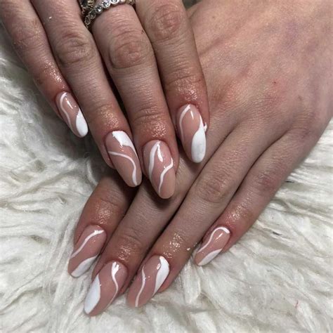 Swirls Acrylic Nails Nails Acrylic Nails Nude Nails