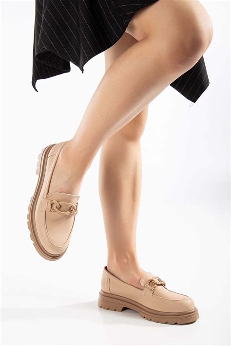 Galya Kad N Halka Toka Detayl Oxford Nude Kad N Ayakkab N N Tek Adresi Lalshoes